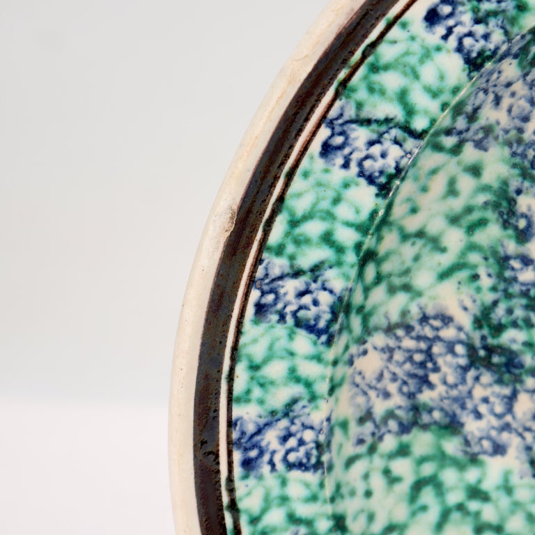 Pair of Antique Early 19th Century Spongeware Staffordshire Pottery ...