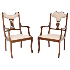 Pair of Antique Edwardian Armchairs