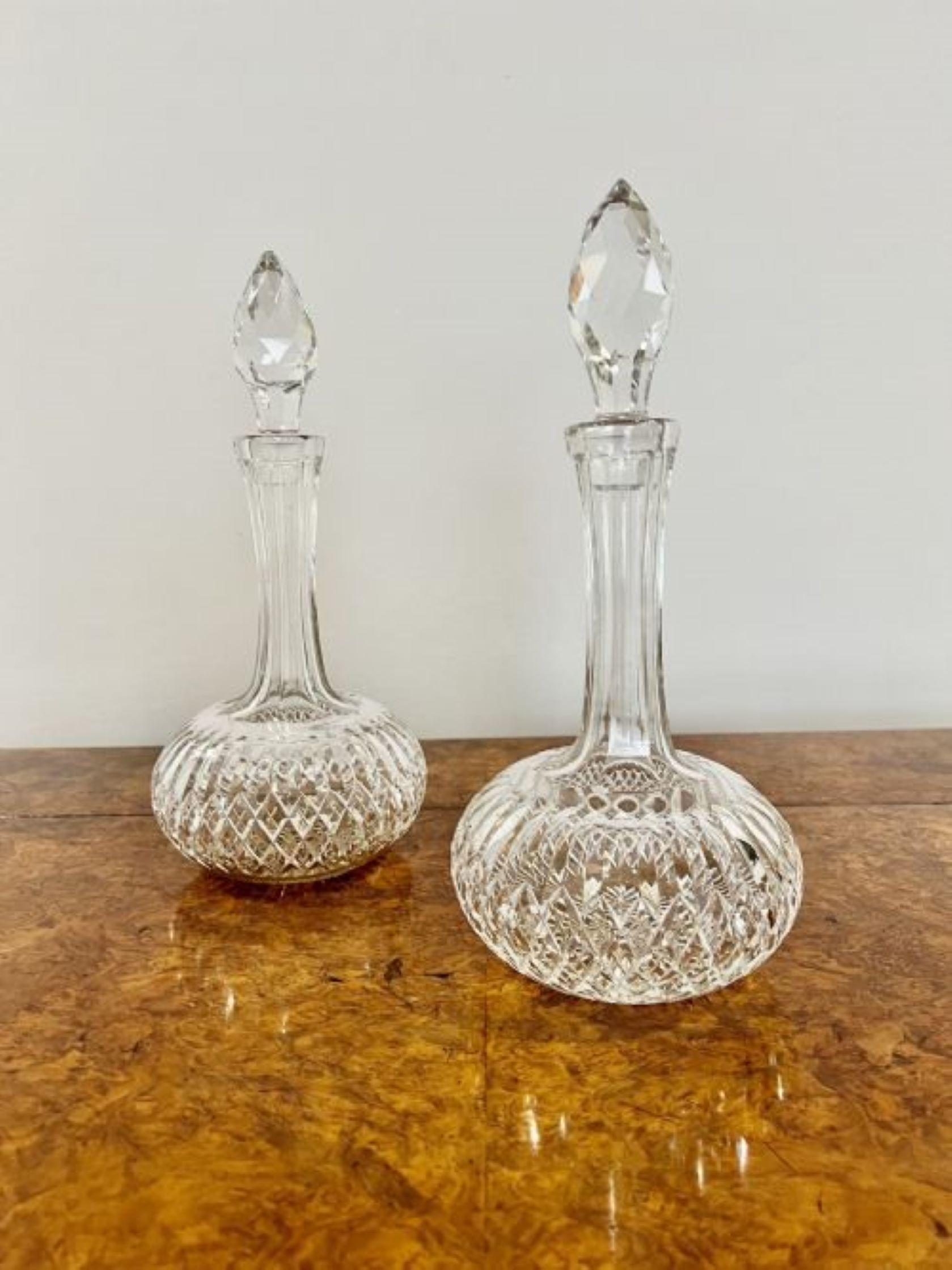 cut glass decanters for sale