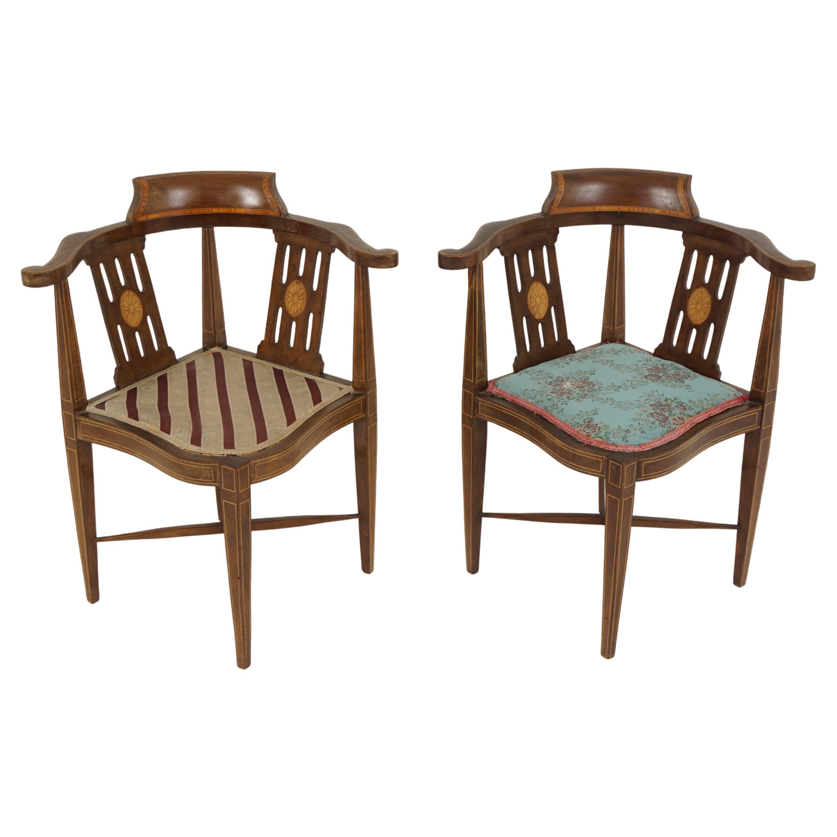 Four Classic Edwardian Antique Chairs For Sale at 1stDibs