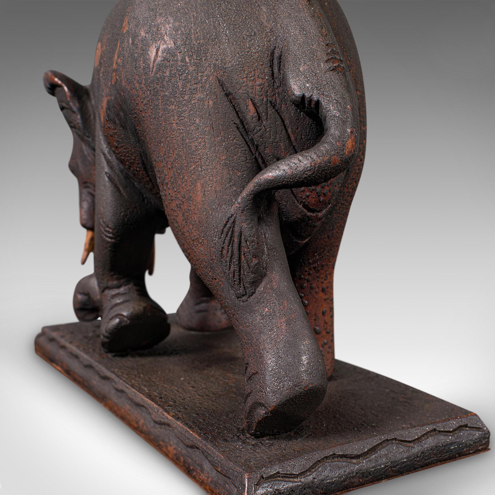 Pair Of Antique Elephant Bookends, English, Book Rest, Home Library, Victorian For Sale 2