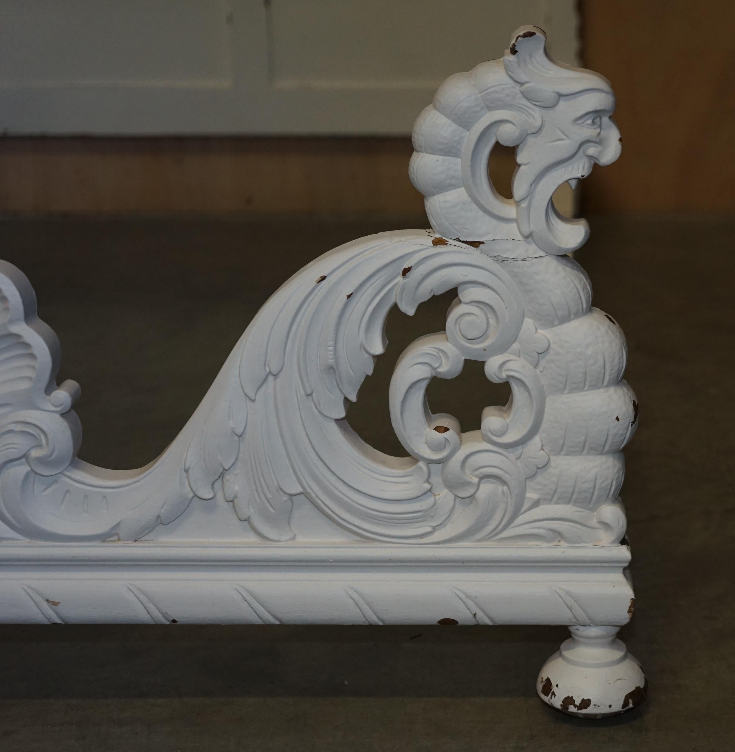 Late 19th Century PAIR OF ANTIQUE ELM CIRCA 1880 BEDSTEADS BED FRAMES ORNATE HAND CARVED DETAiLING For Sale