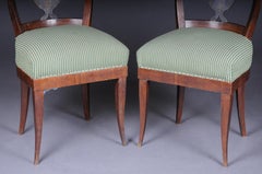 Pair of Antique Empire Chairs, circa 1810, Cherrywood