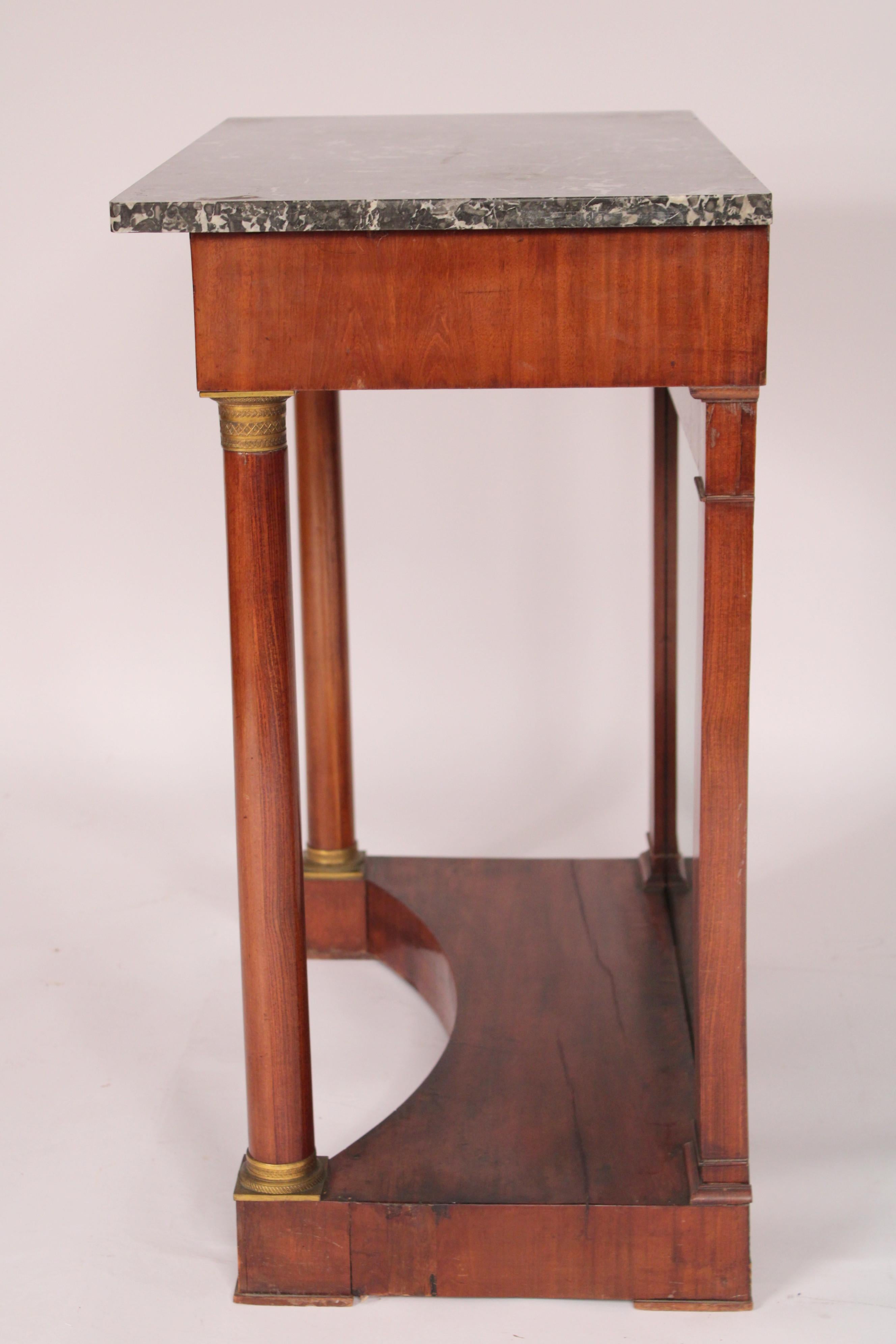 Early 20th Century Pair of Antique Empire Style Console Tables