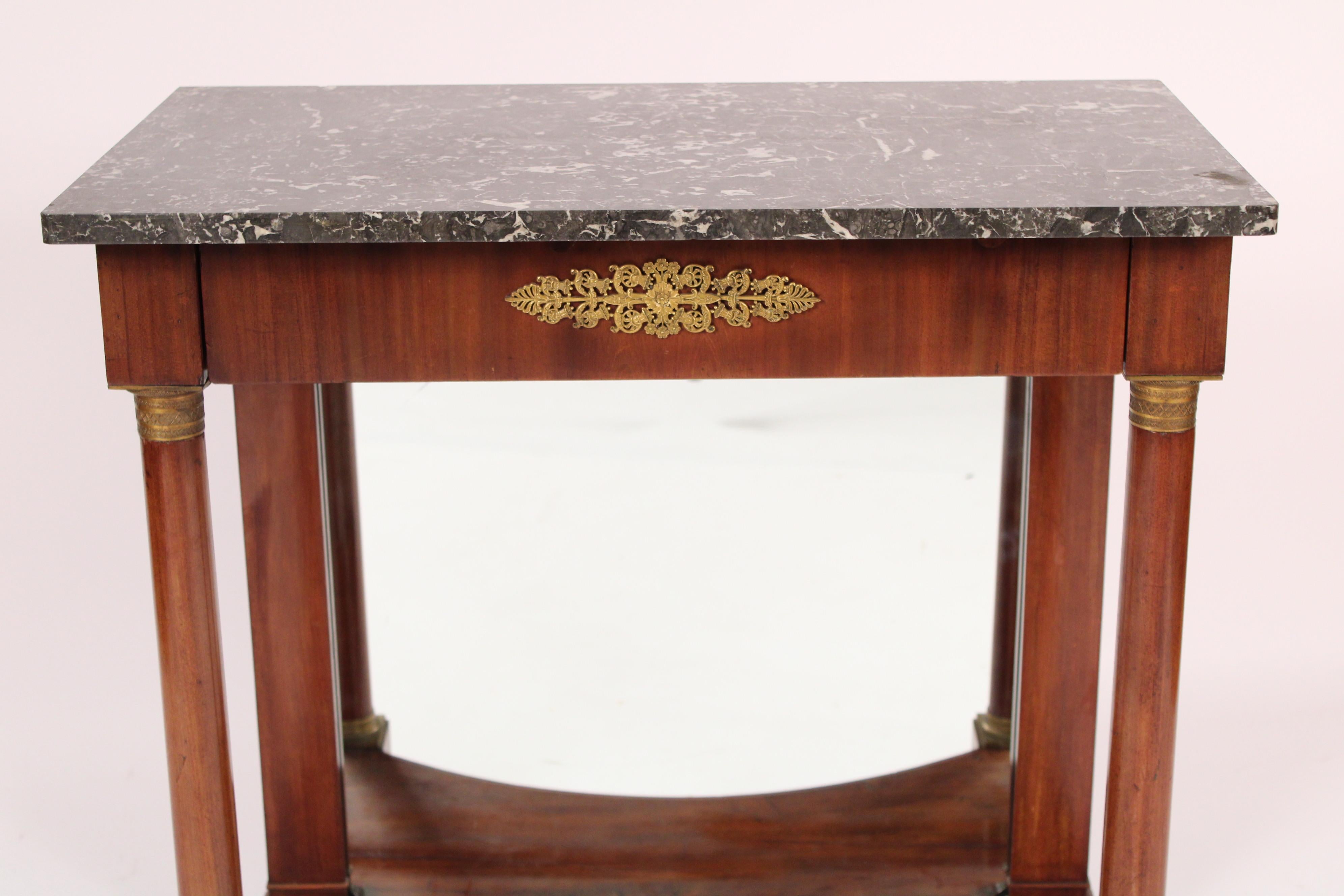 Pair of Antique Empire Style Console Tables 2