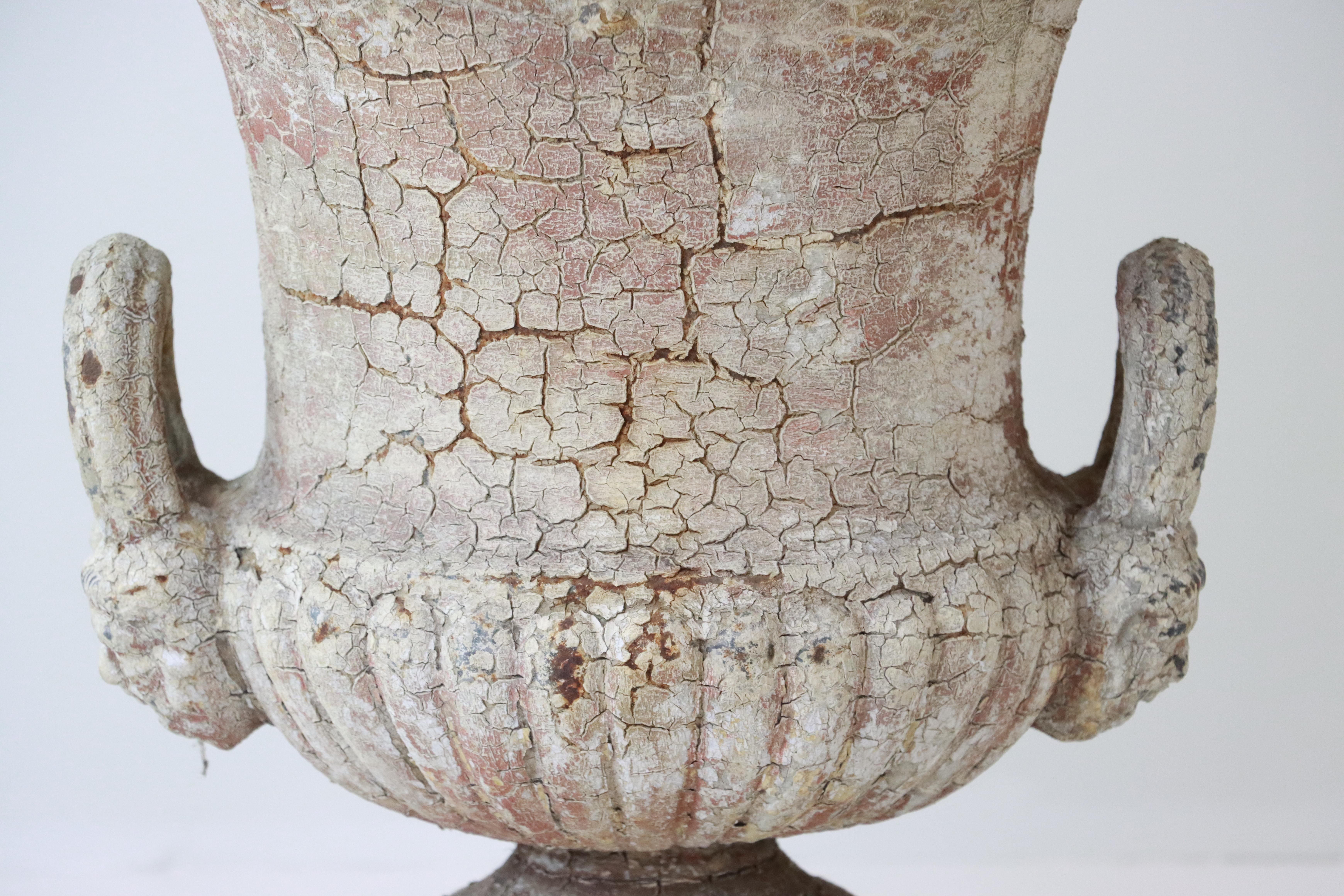 19th Century Pair of Antique English Campana Urns For Sale