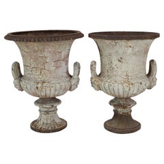 Pair of Antique English Campana Urns