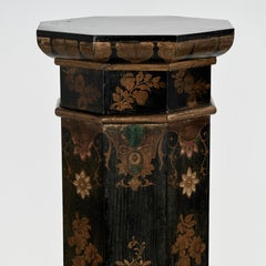 Zwei antike englische Chinoiserie Pedestals