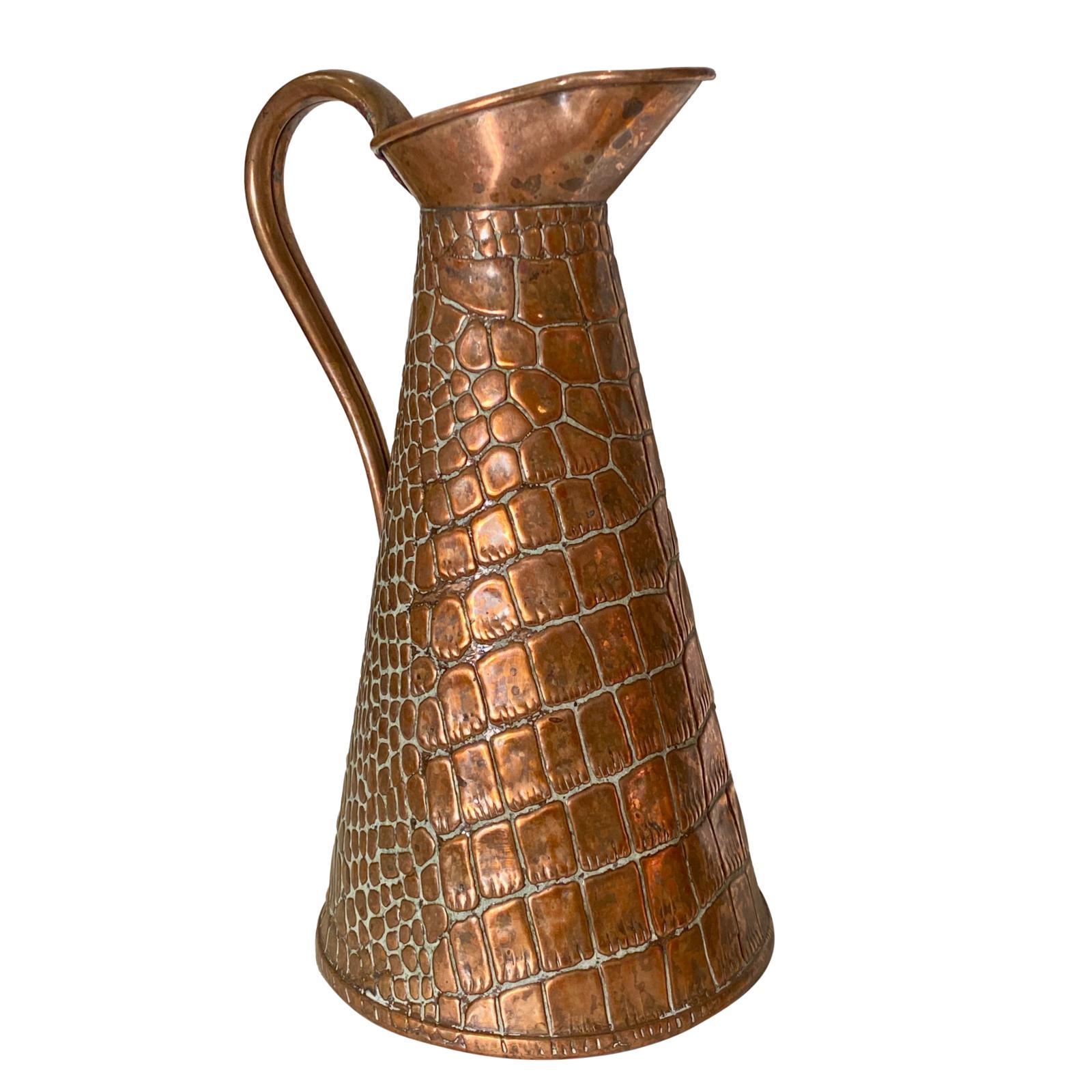 antique copper water jug