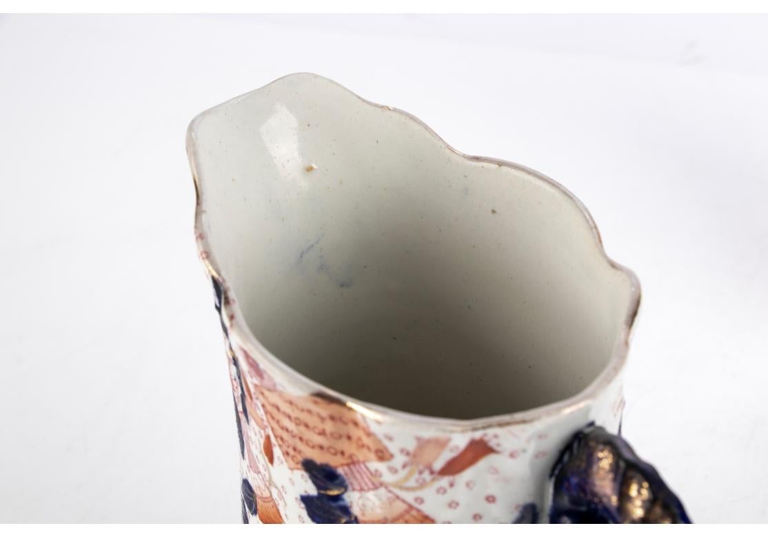 Pareja De Jarras Imari Antiguas De Ironstone Inglés siglo XIX en venta
