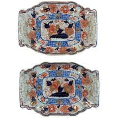 Pair of Antique English Mason's Ironstone Platters