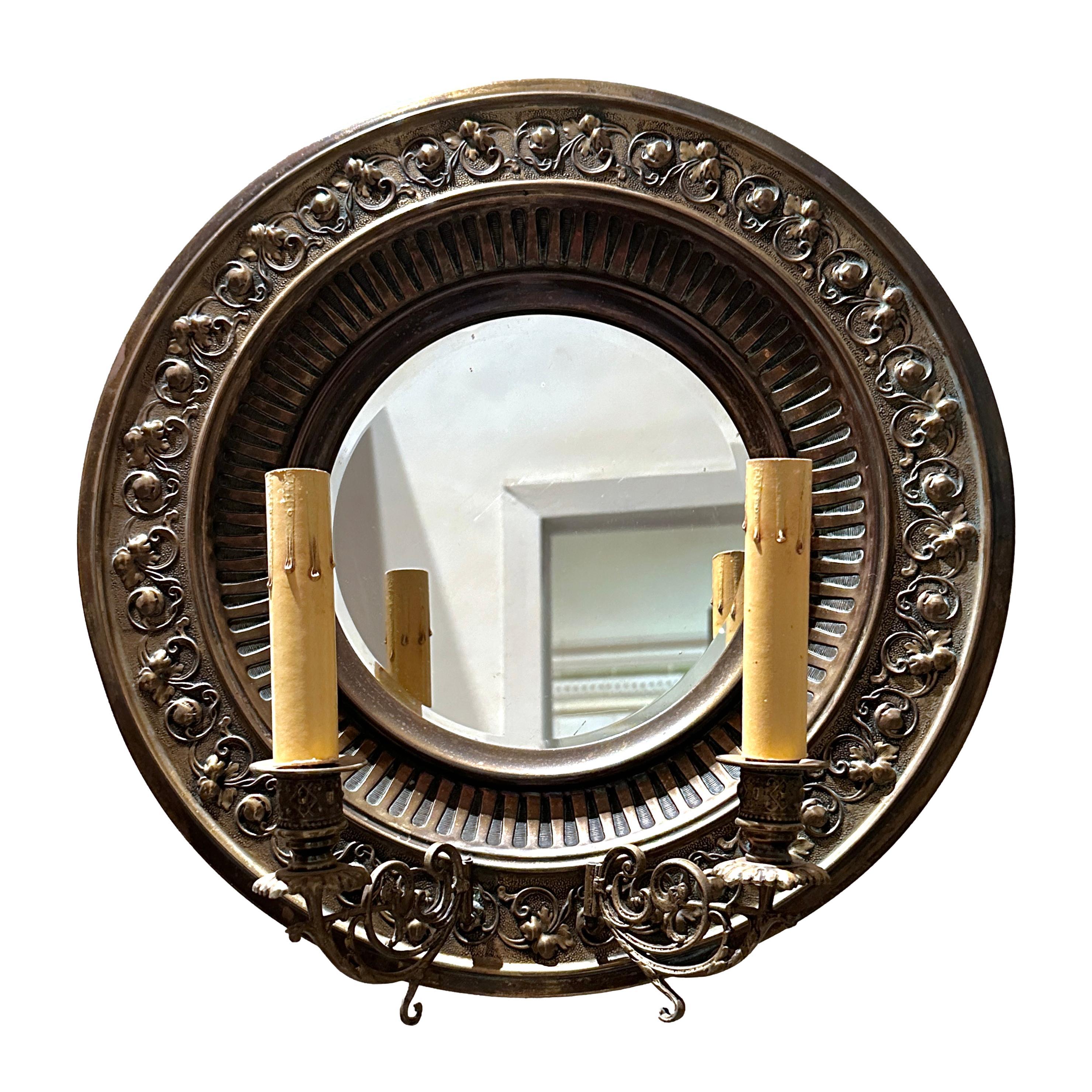 Paar antike englische Mirror Sconces  (Englisch) im Angebot