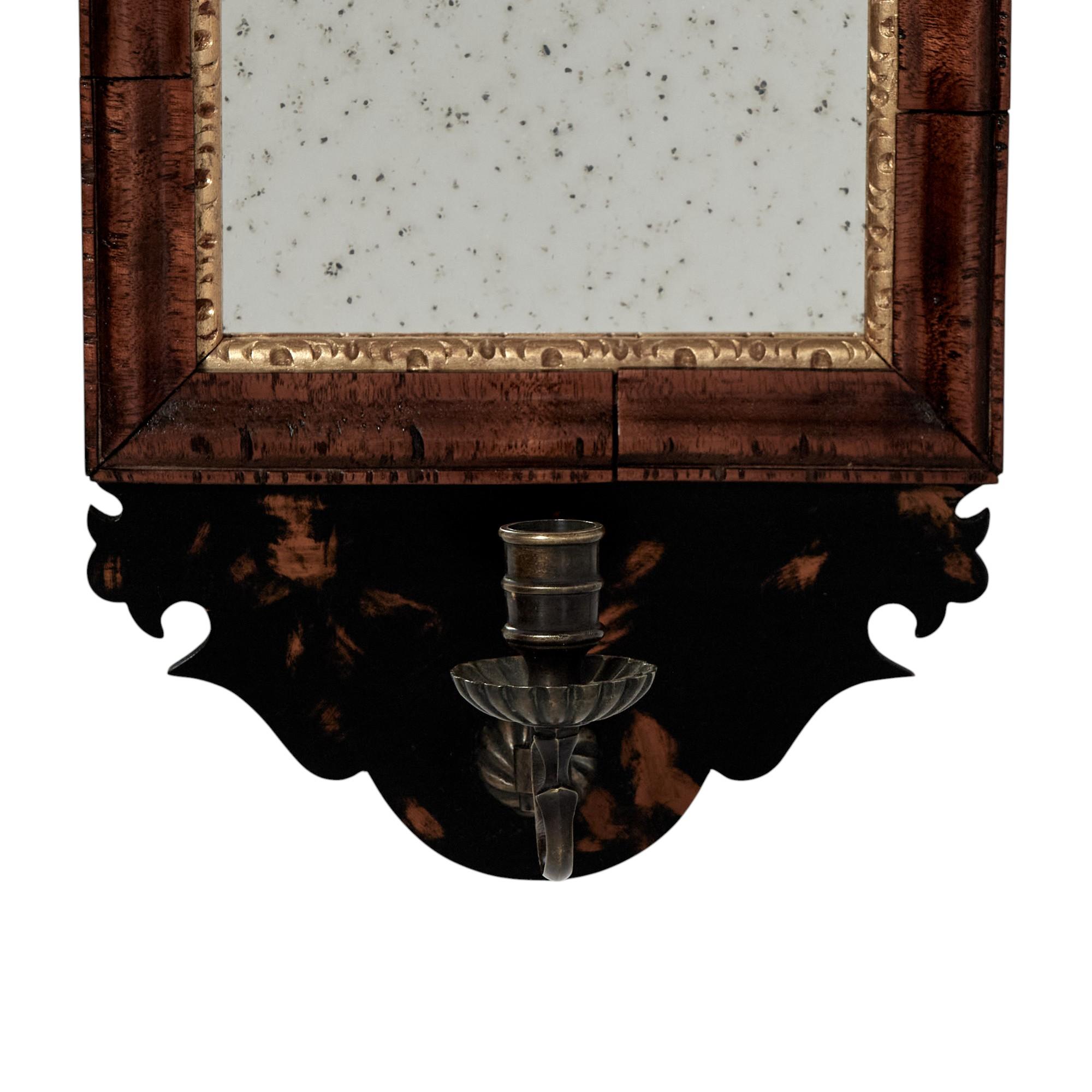 Coppia di appliques a specchio inglesi d'epoca in vendita 7