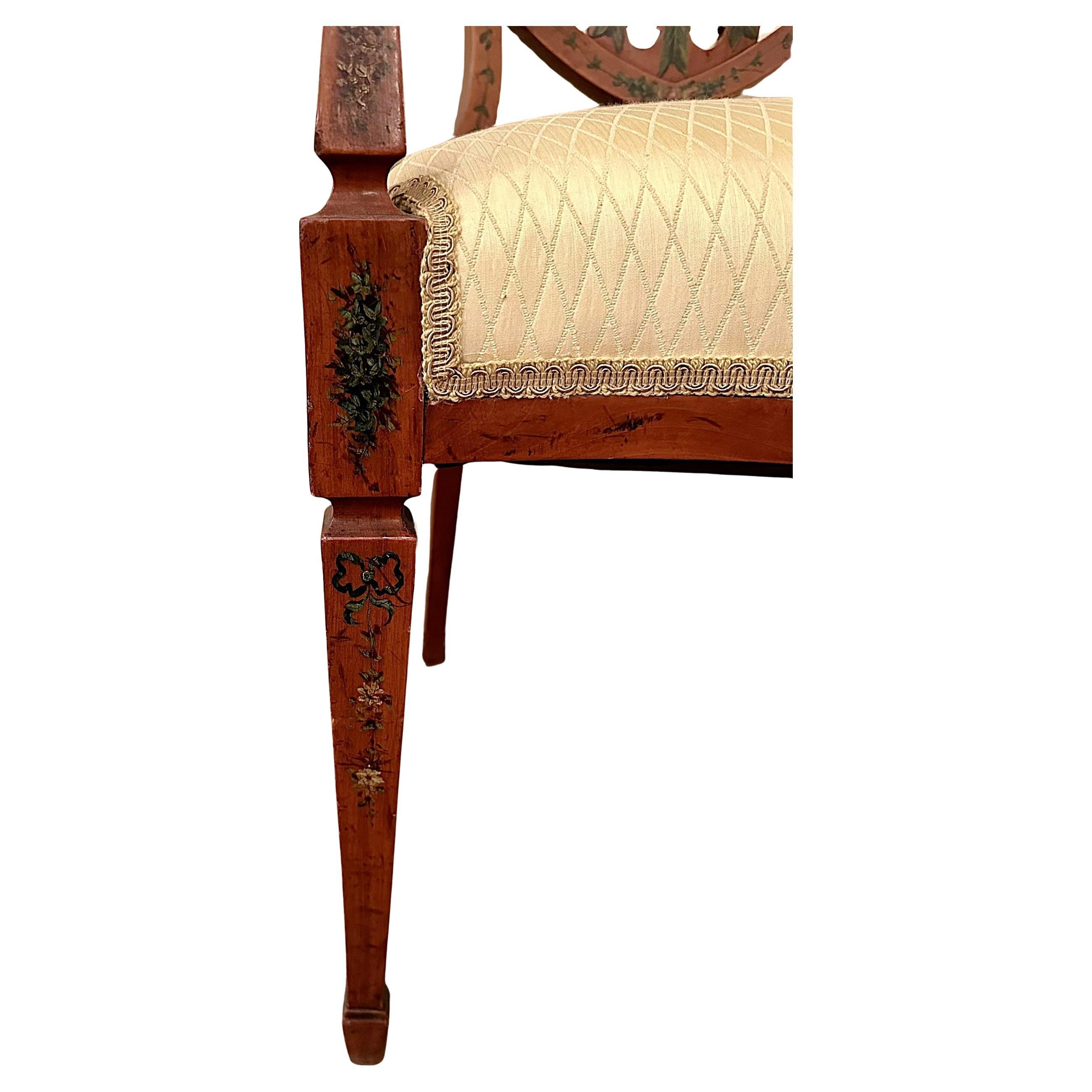 Citronnier Paire d'anciens fauteuils anglais en bois satiné, vers 1890-1910. en vente