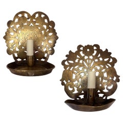 Pair of Antique English Sconces