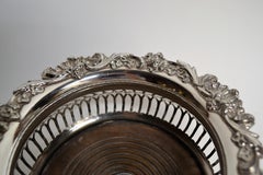 Pair of Antique English Sheffield Wine Coasters, circa 1880