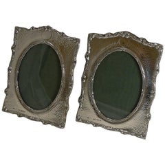 Pair of Antique English Sterling Silver Photograph Frames by Henry Matthews Pair of Antique English Sterling Silver Photograph Frames by Henry Matthews