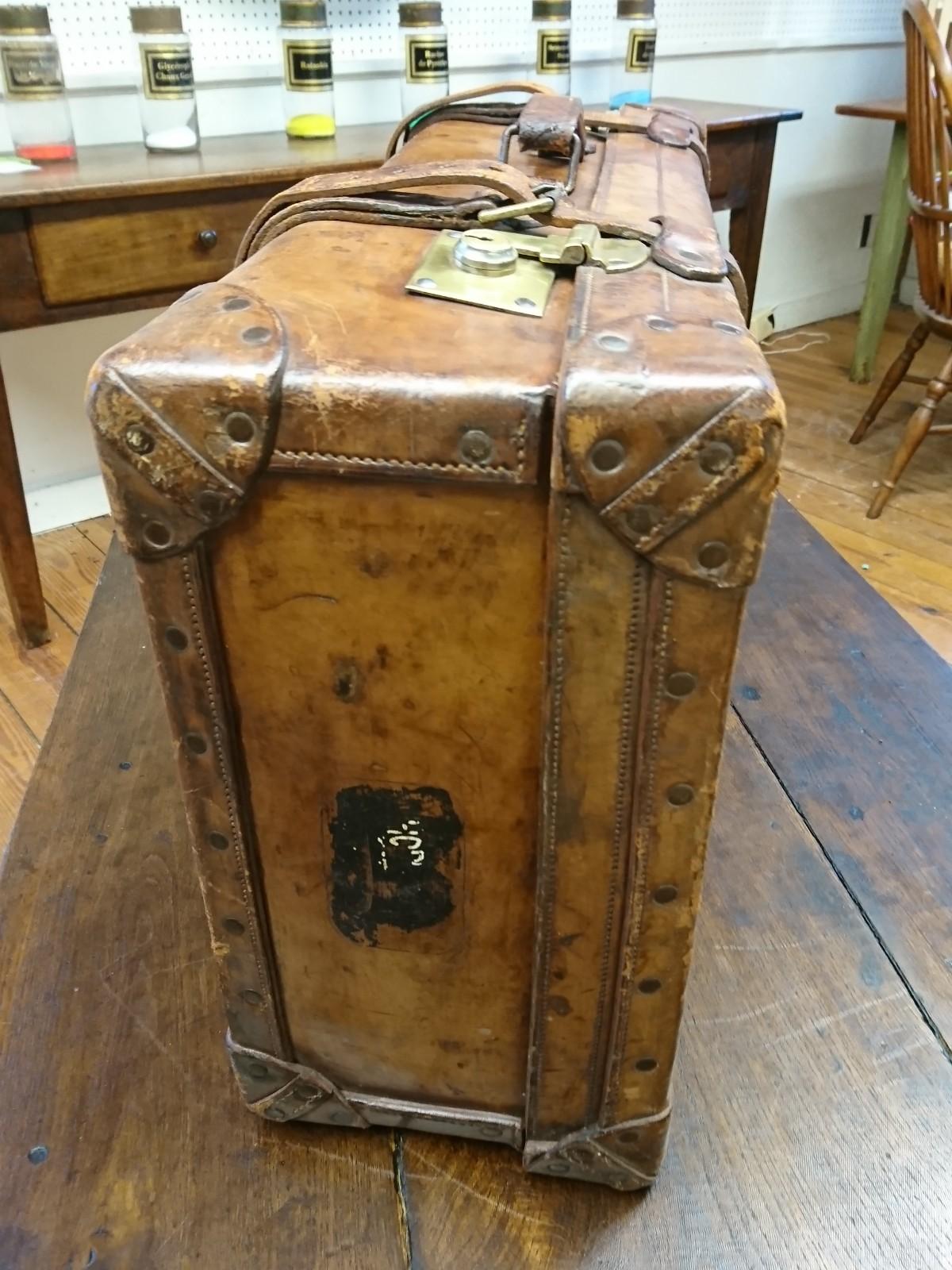 old fashioned trunk suitcase