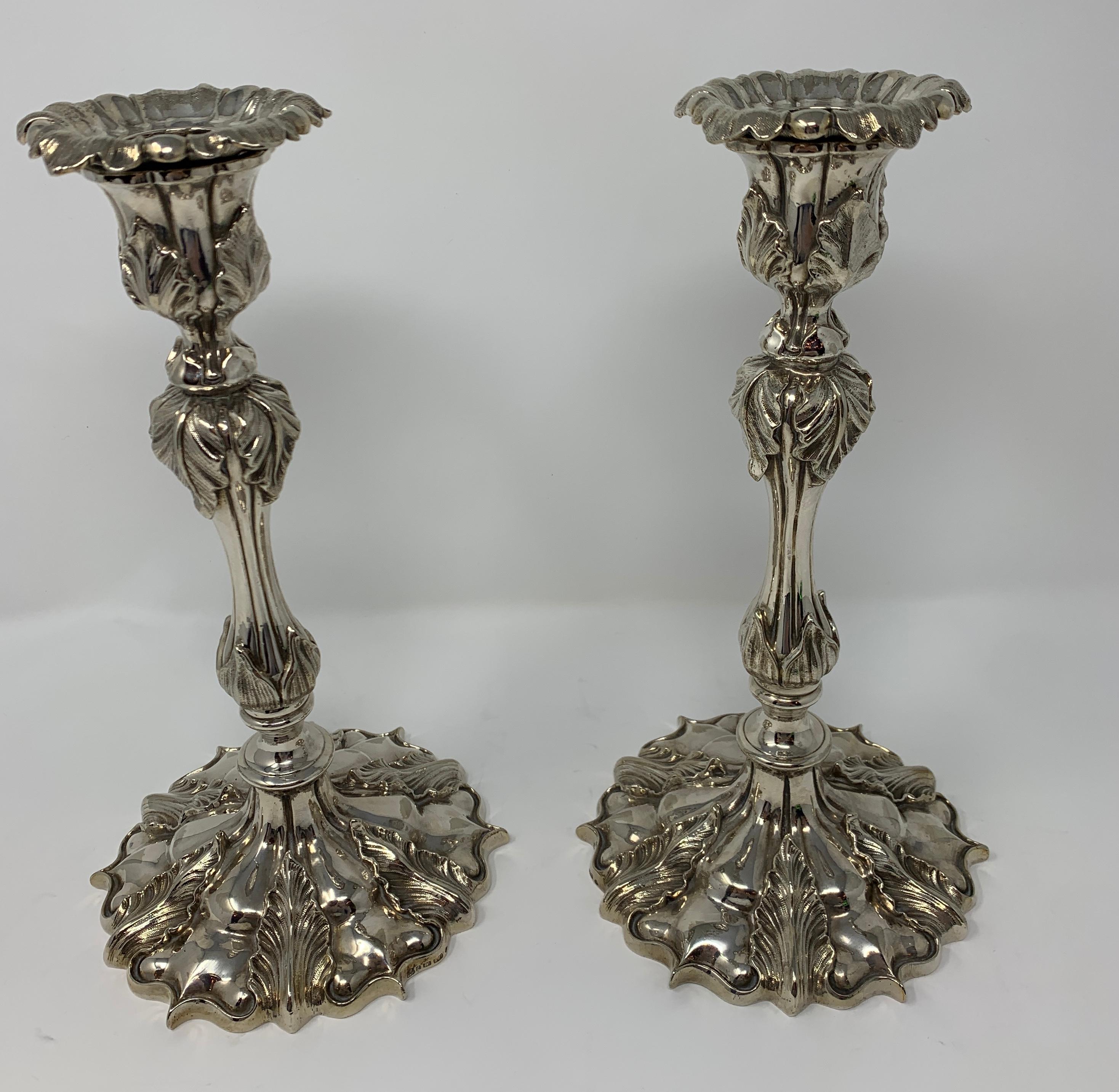 Victorian candlesticks with lovely form. Sure to be a wonderful addition to any dining table or sideboard.