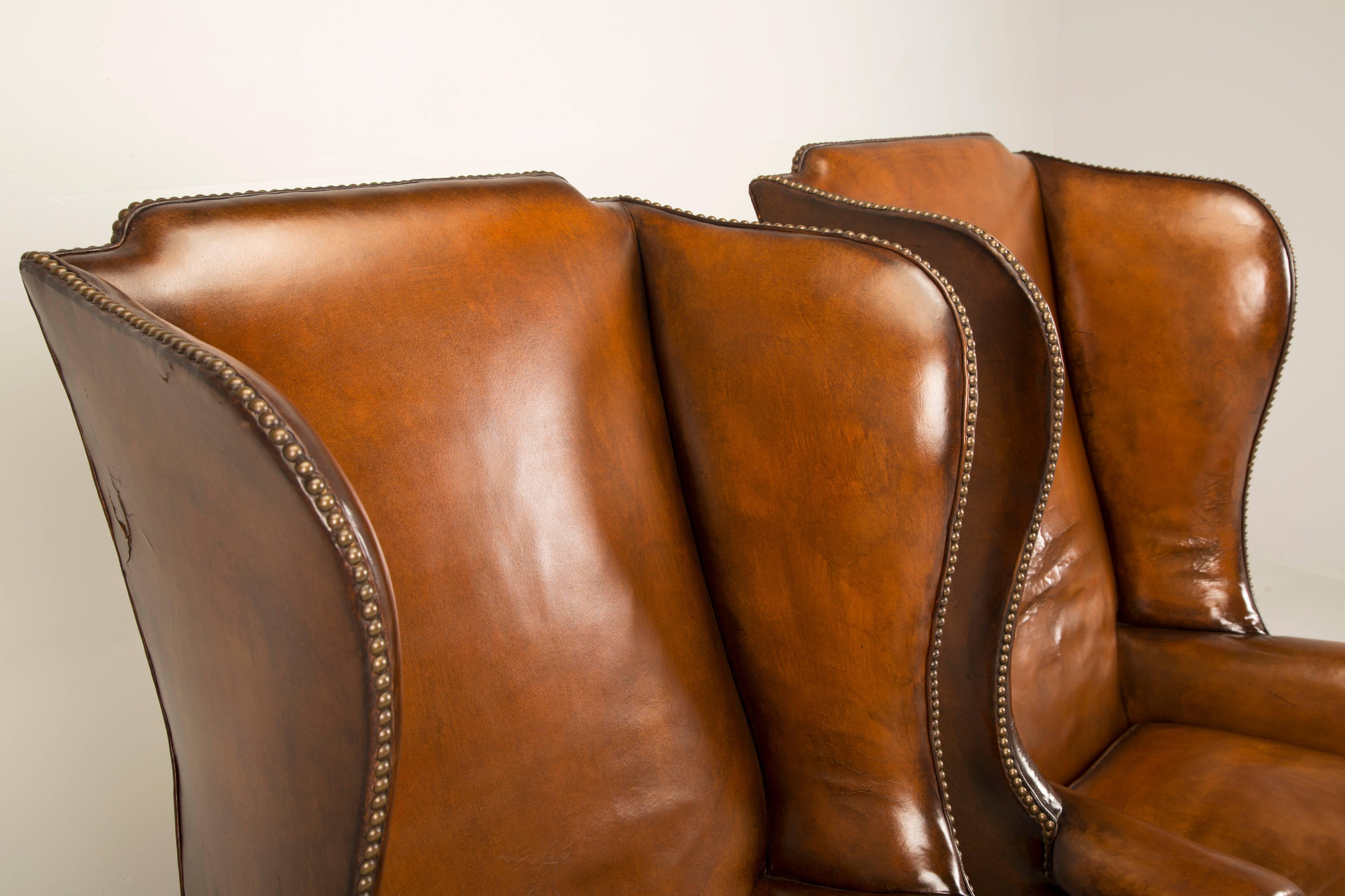 antique leather chairs