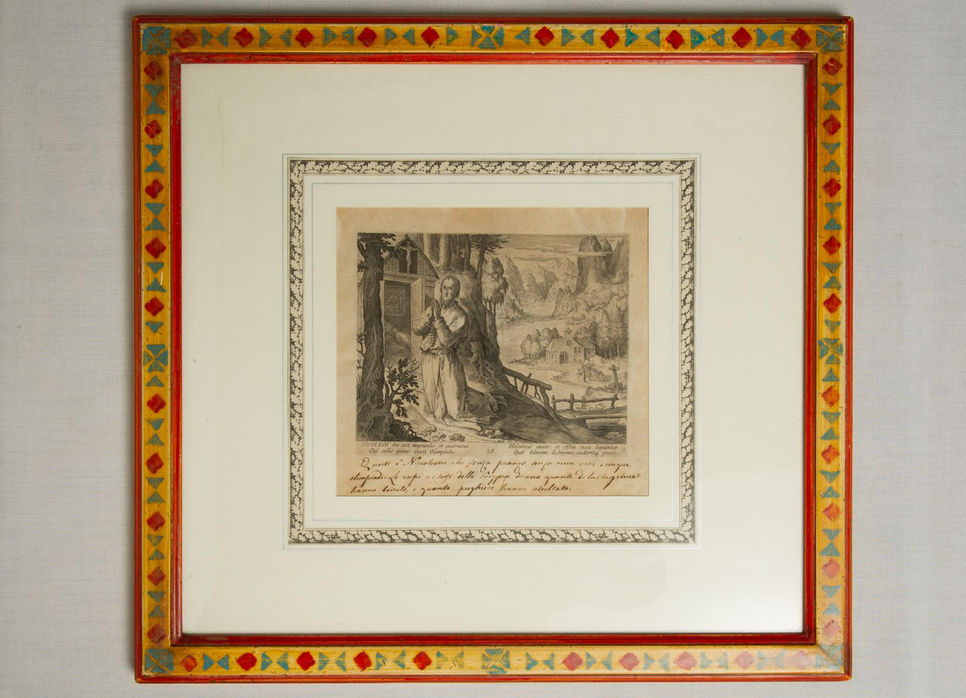 18th Century and Earlier Pair of Antique Engravings by Sadeler For Sale