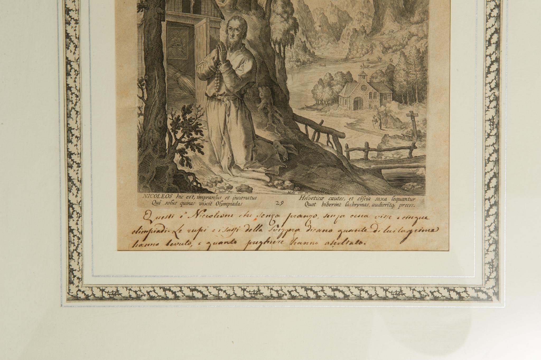 Pair of Antique Engravings by Sadeler For Sale 1