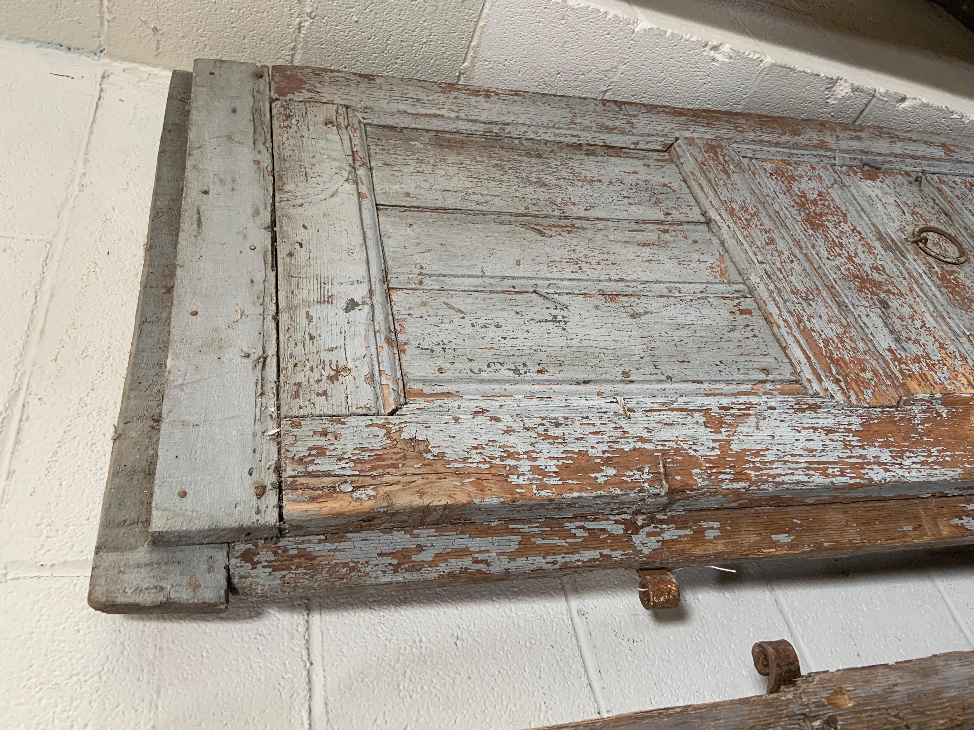 French Pair of Antique European Barn Doors