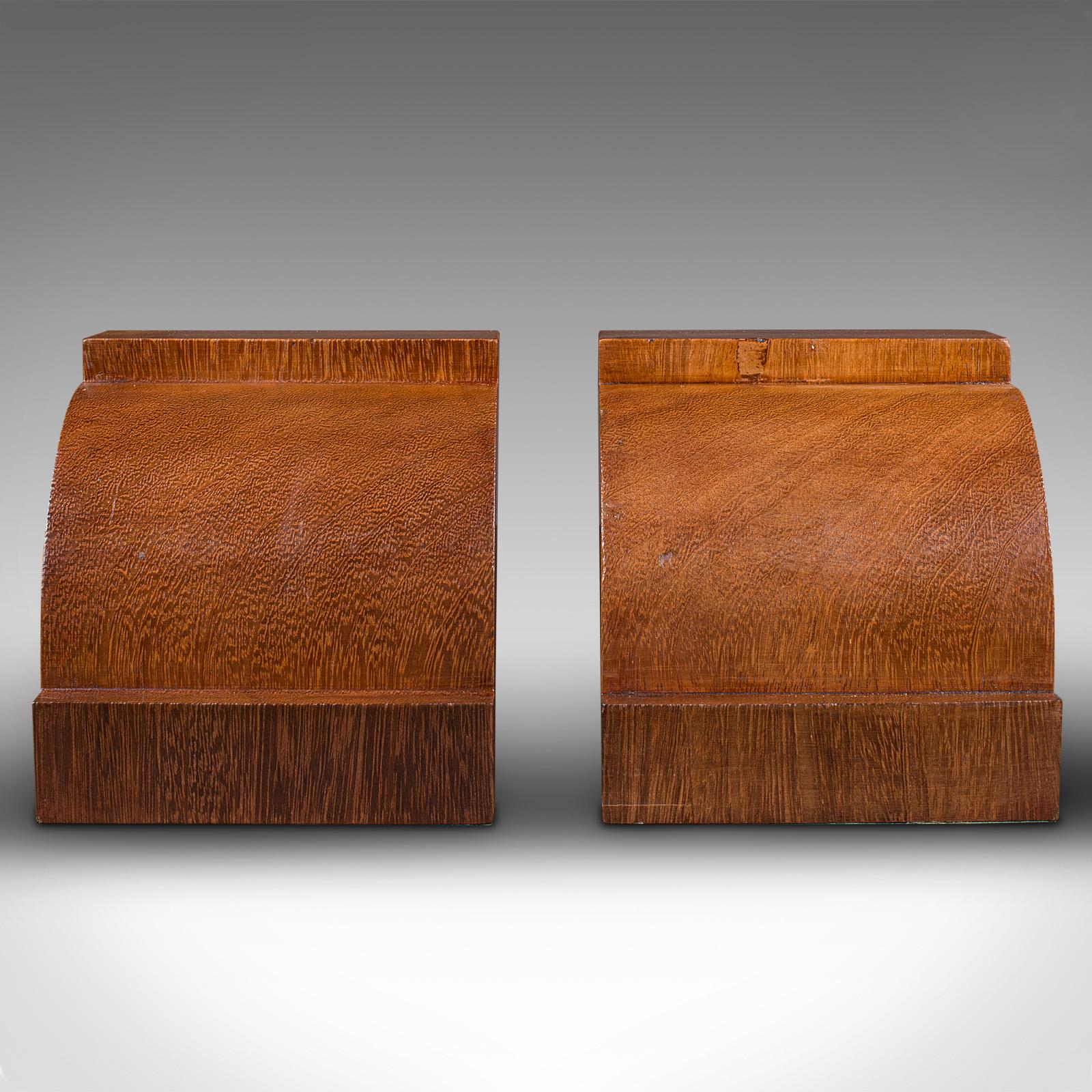 British Pair of Antique Executive Desk Bookends, English, Book Rest, Edwardian, C.1910 For Sale