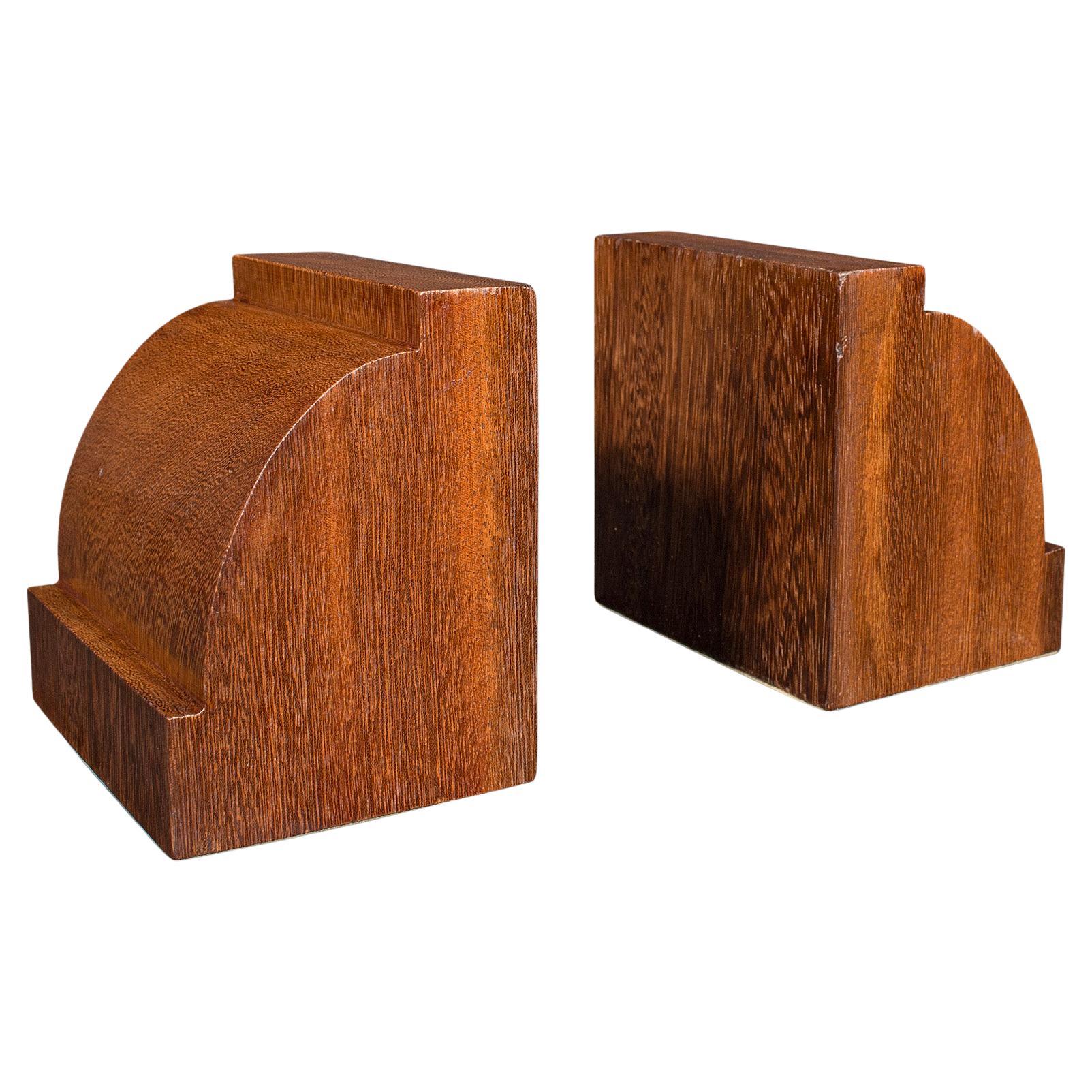 Pair of Antique Executive Desk Bookends, English, Book Rest, Edwardian, C.1910 For Sale