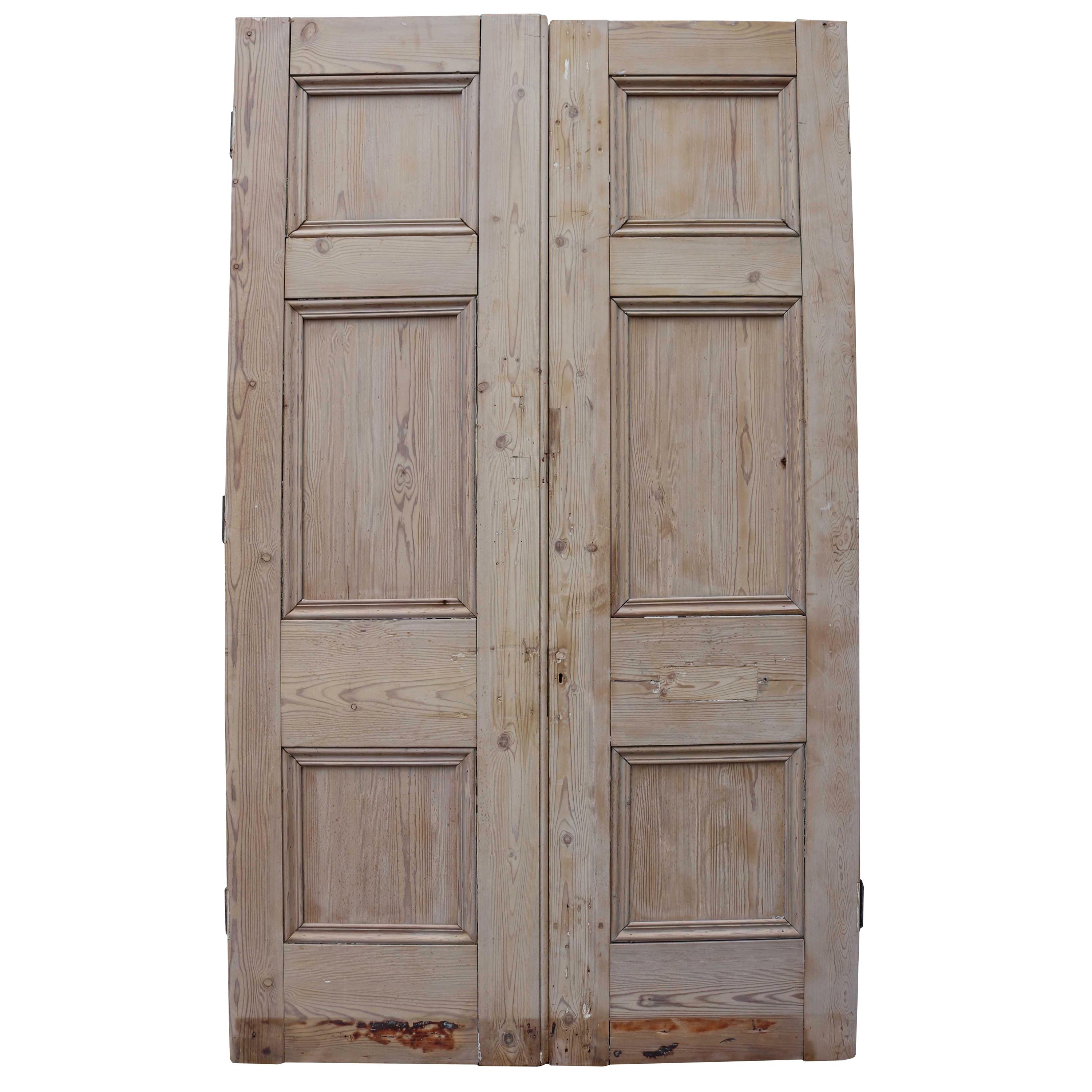 Pair of Antique Exterior Pine Doors