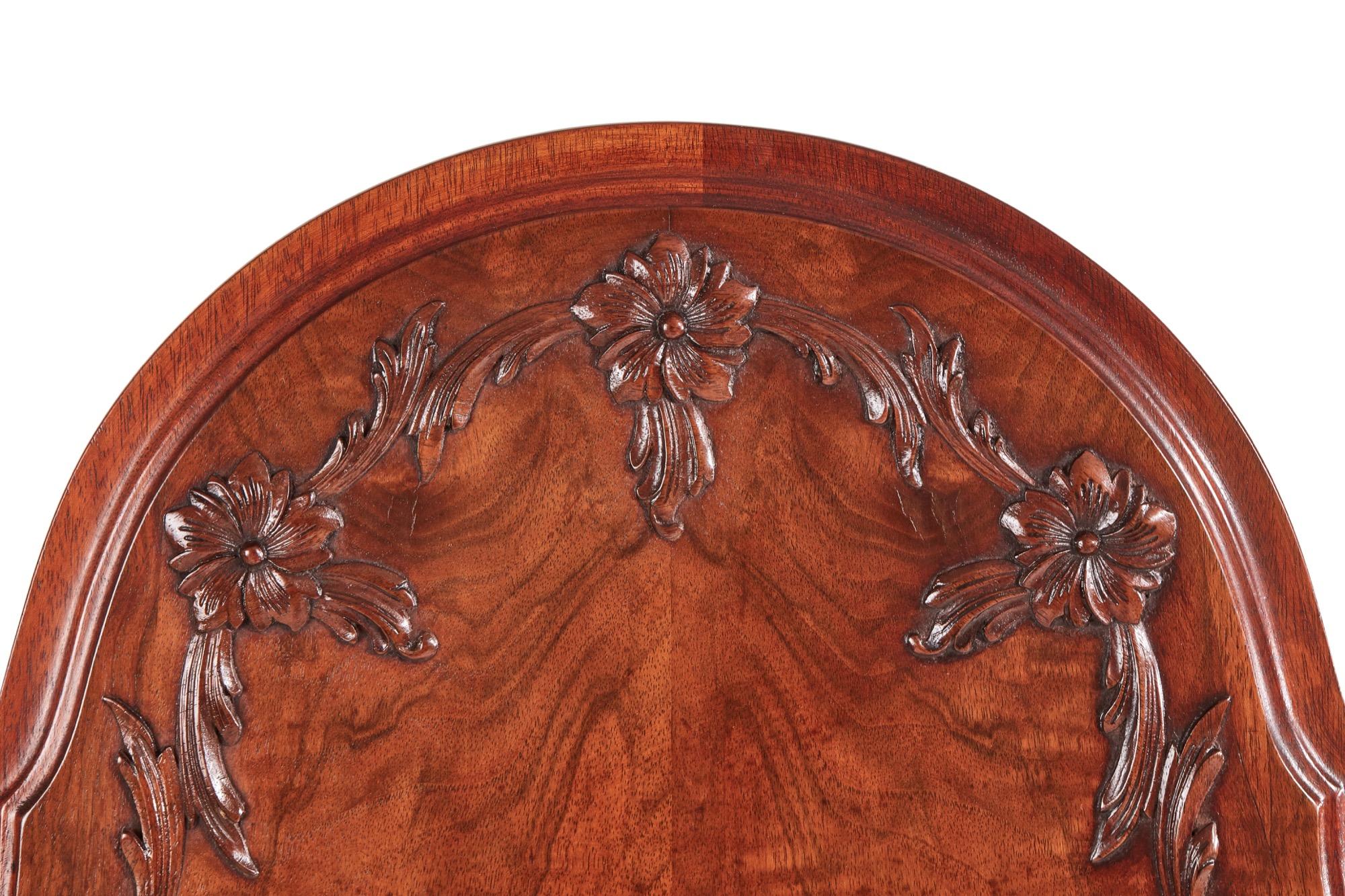 20th Century Pair of Antique Fine Quality Carved Burr Walnut Single Beds, circa 1920