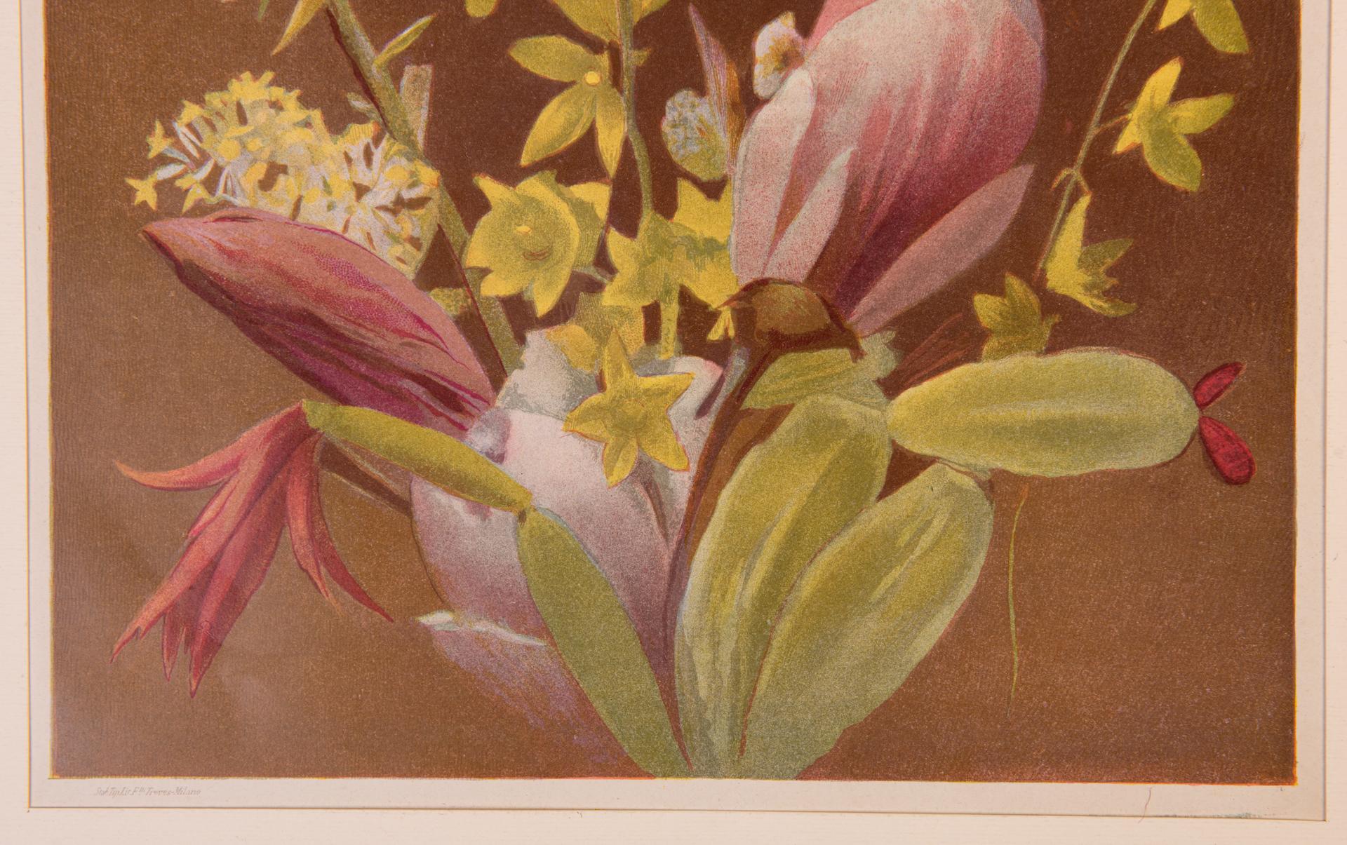 19th Century Pair of Antique Flower Prints For Sale