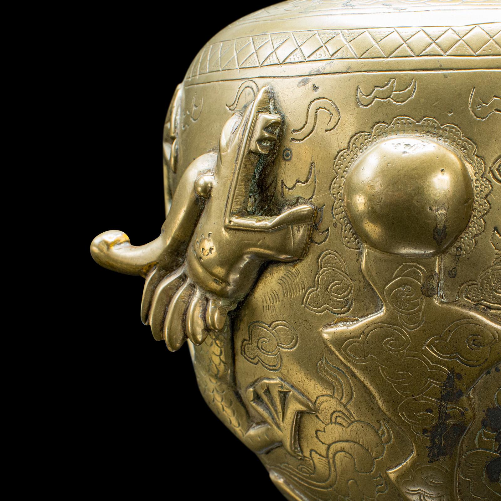 Paire d'urnes à fleurs anciennes chinoises, bronze, vase Posy décoratif victorien en vente 4