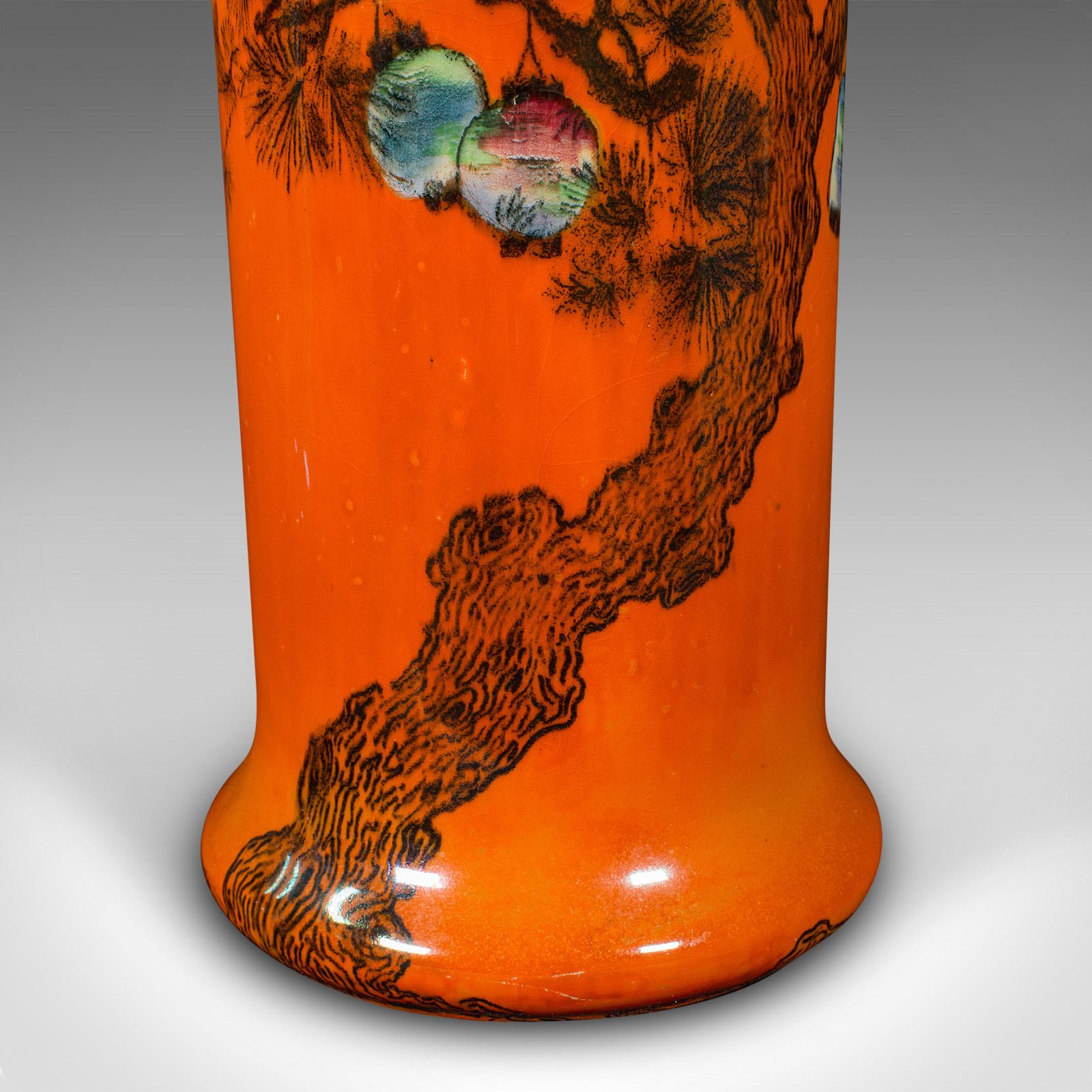 Pair Of Antique Flower Vases, English, Lustre Ceramic, Oriental Taste, C.1920 For Sale 4