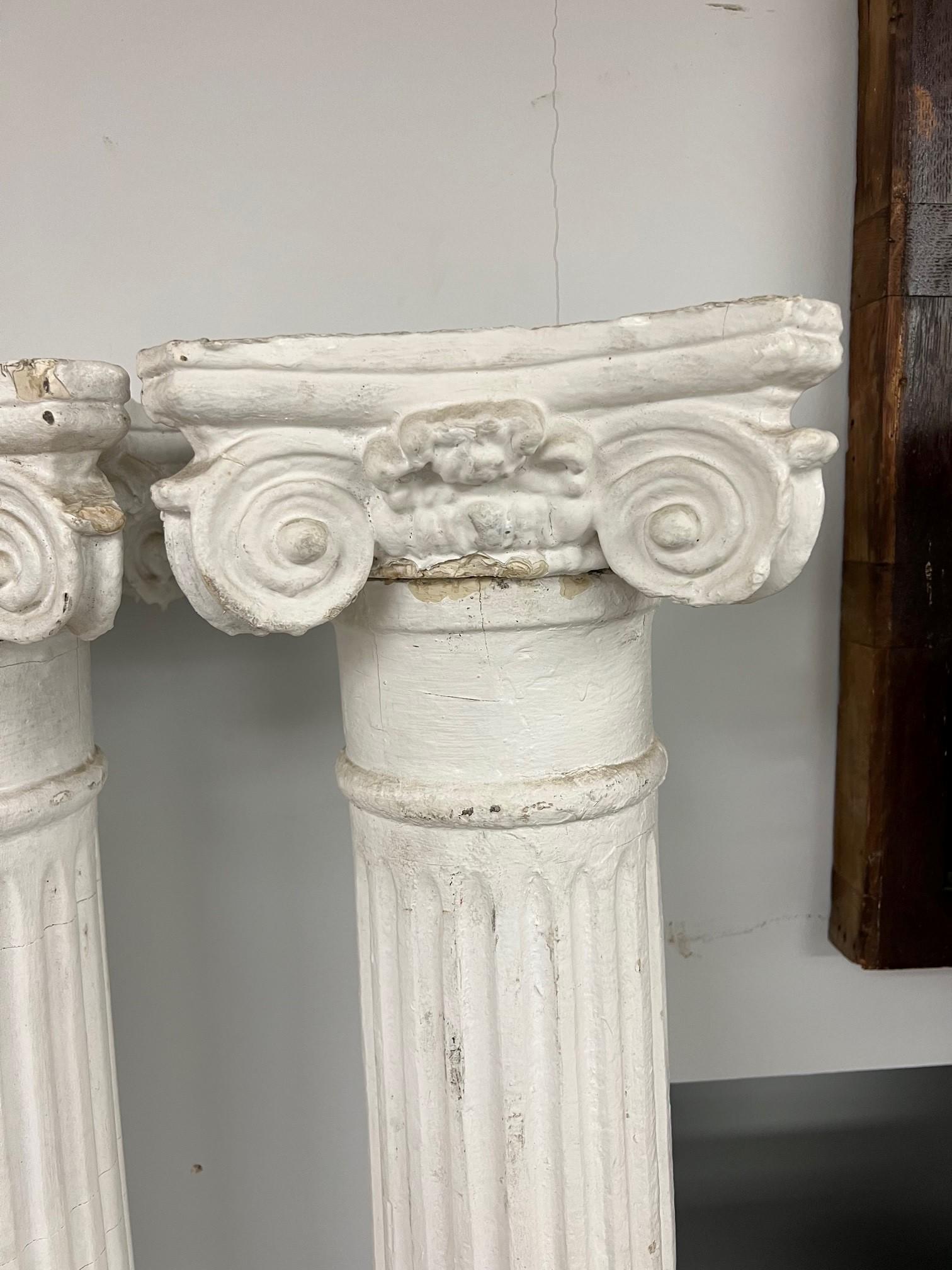 fluted pillars