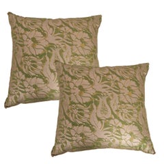 Pair of Antique Fortuny Pillows by B. Viz Designs