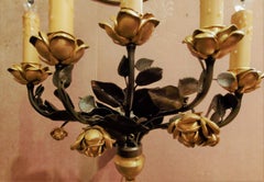 Pareja de Apliques Antiguos Franceses Todo Bronce, circa 1875-1885