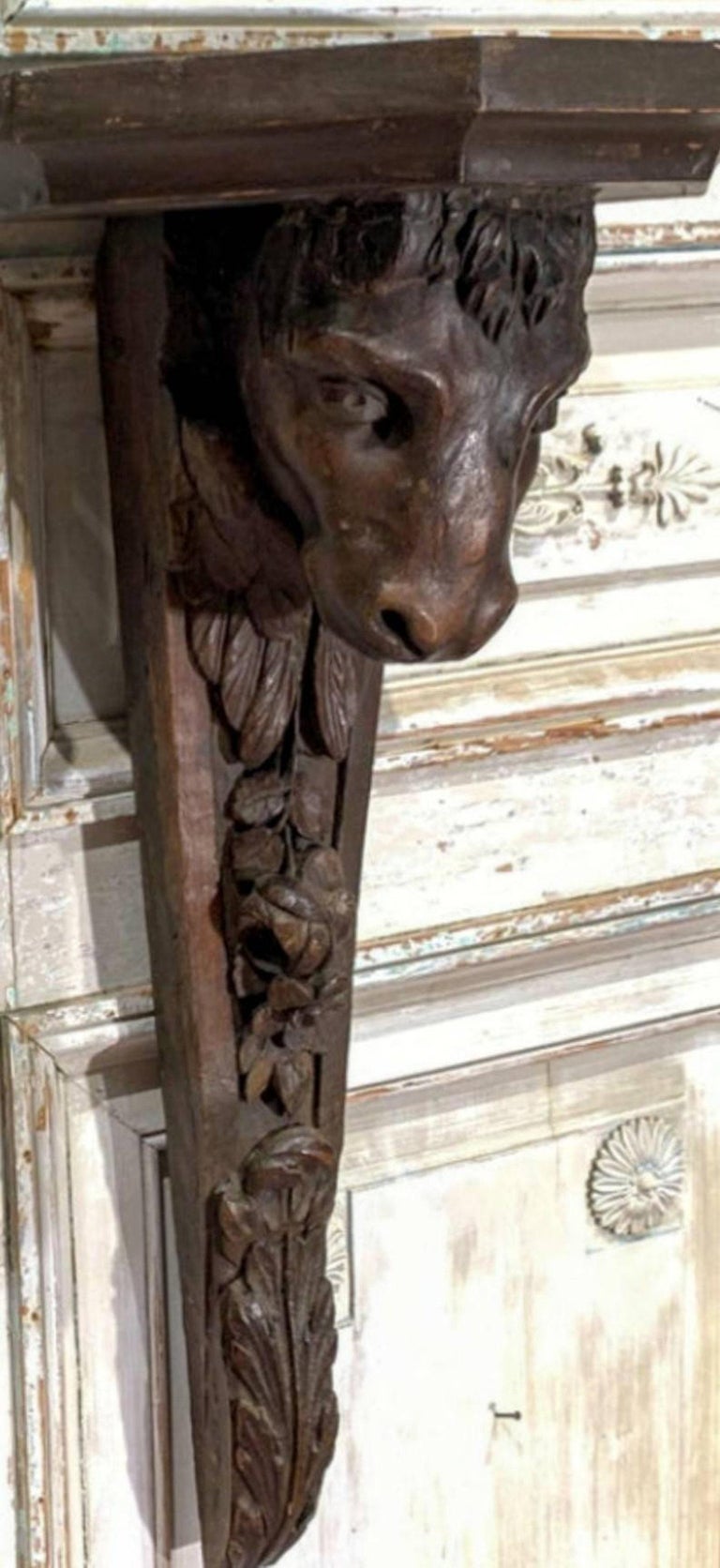 Pair of Antique French Architectural Corbels with Provenance For Sale