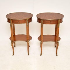 Pair of Antique French Bedside / Side Tables