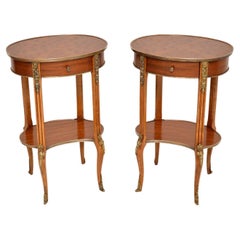 Pair of Antique French Bedside / Side Tables