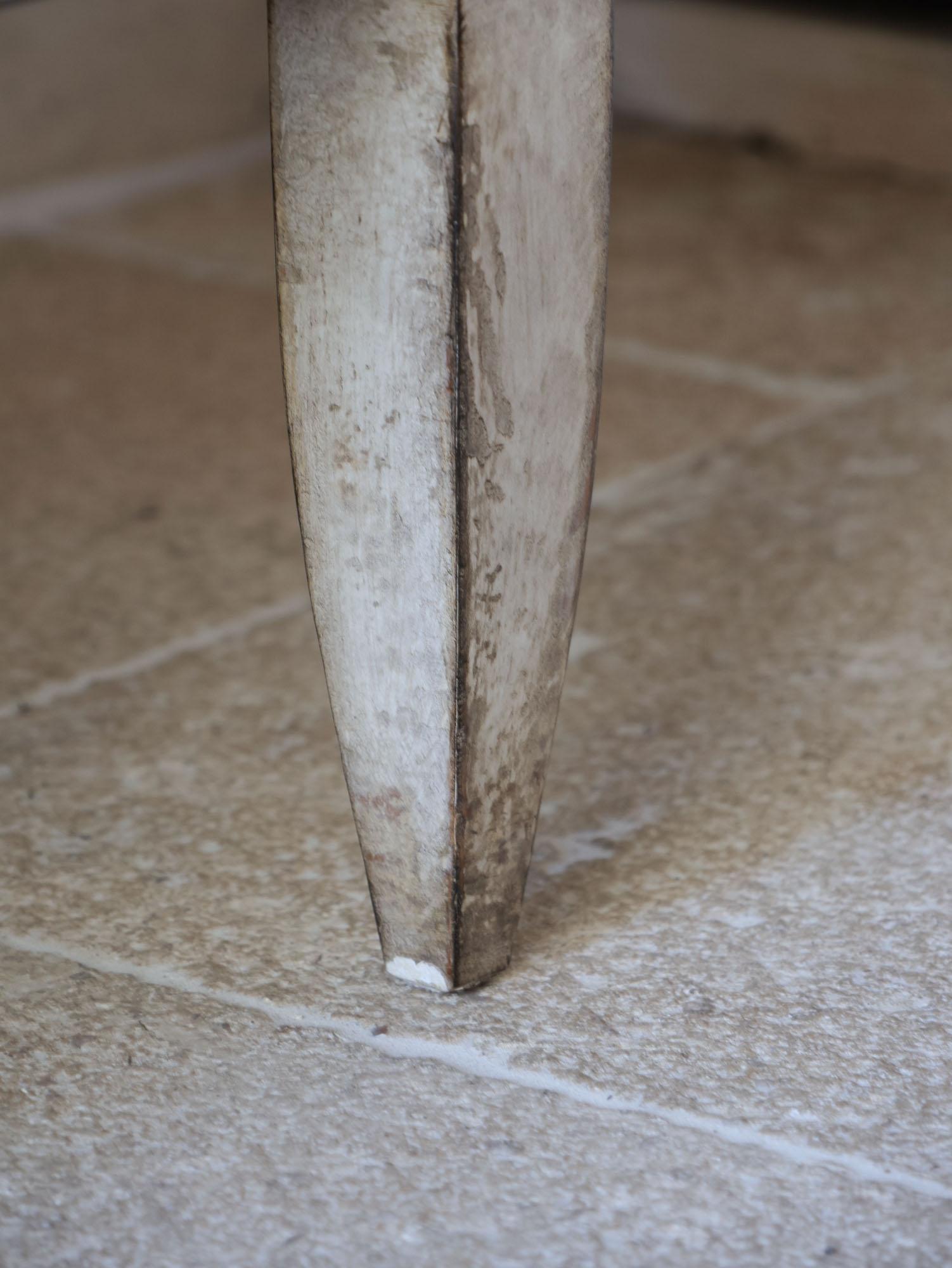 Pair of antique French bedside tables - chests of drawers with diamond pattern 6