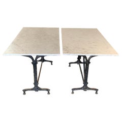 Pair of Antique French Bistro Tables