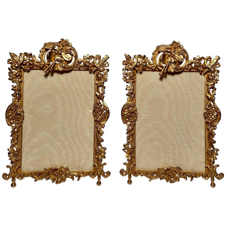 Pair of Antique French Bronze D'ore Picture Frames, circa 1890 at 1stDibs |  antique french picture frames, old western picture frames