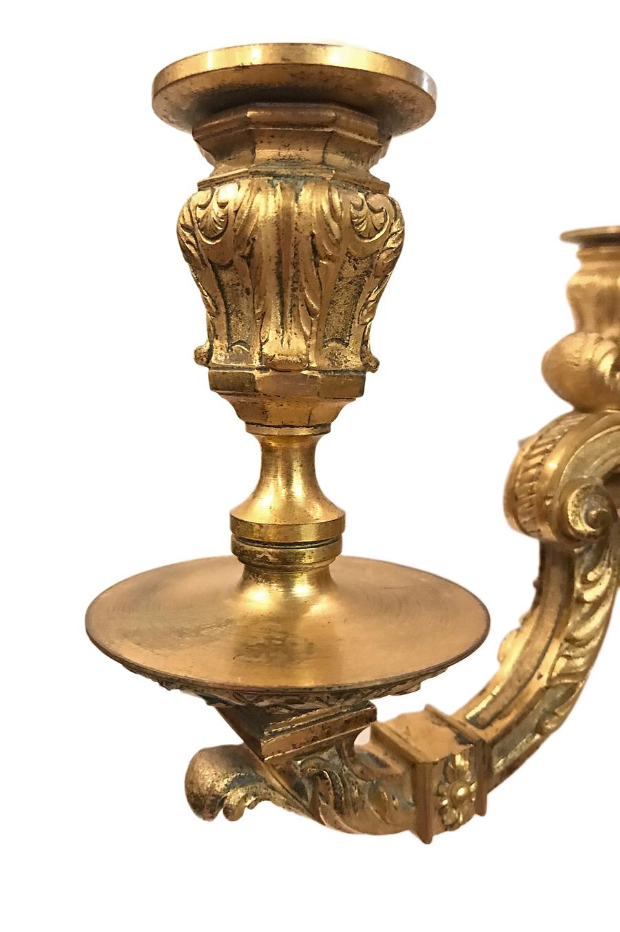 antique bronze candelabra