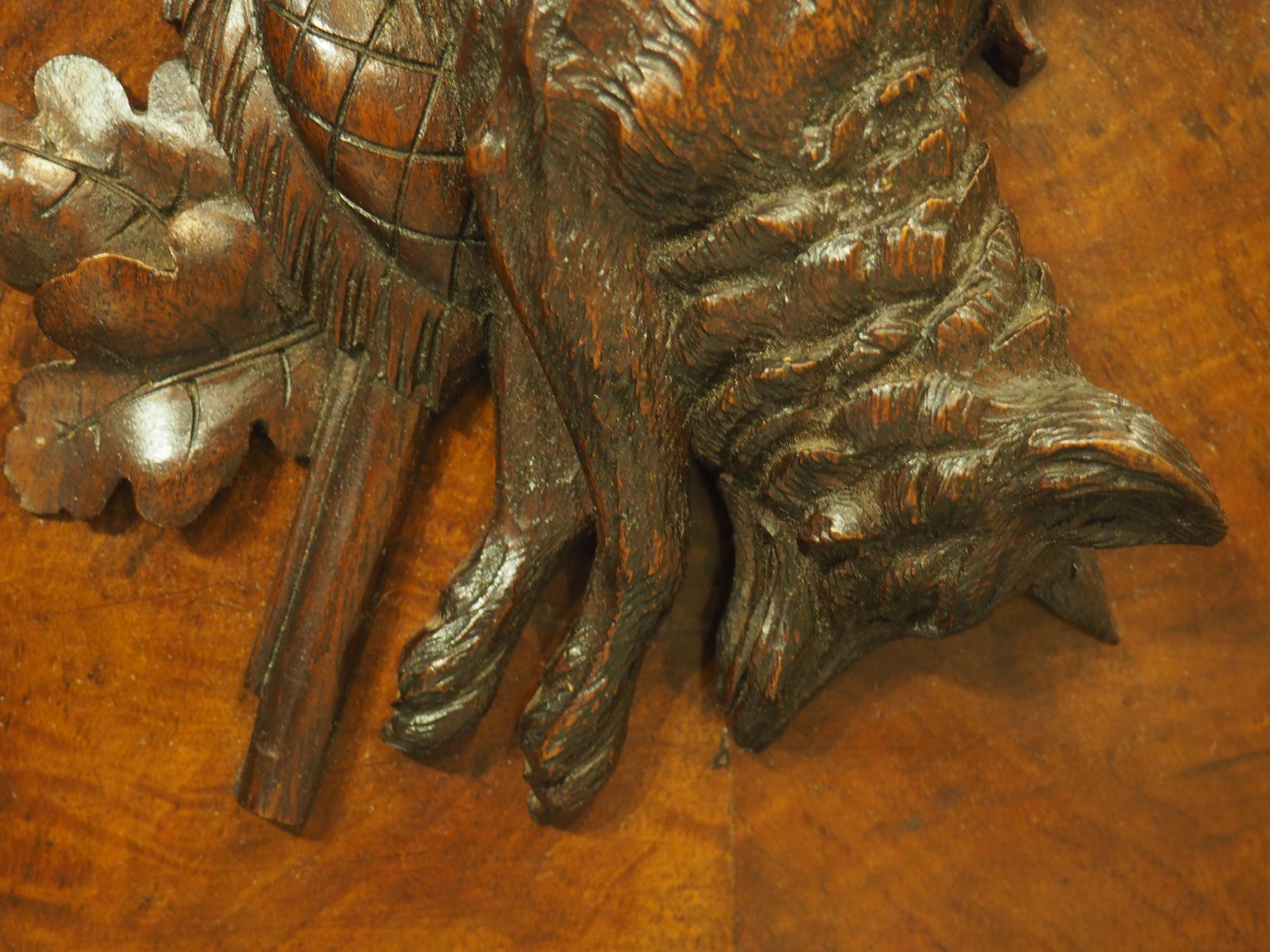 Pair of Antique French Burlwood Hunt Plaques, Early 1900s For Sale 6