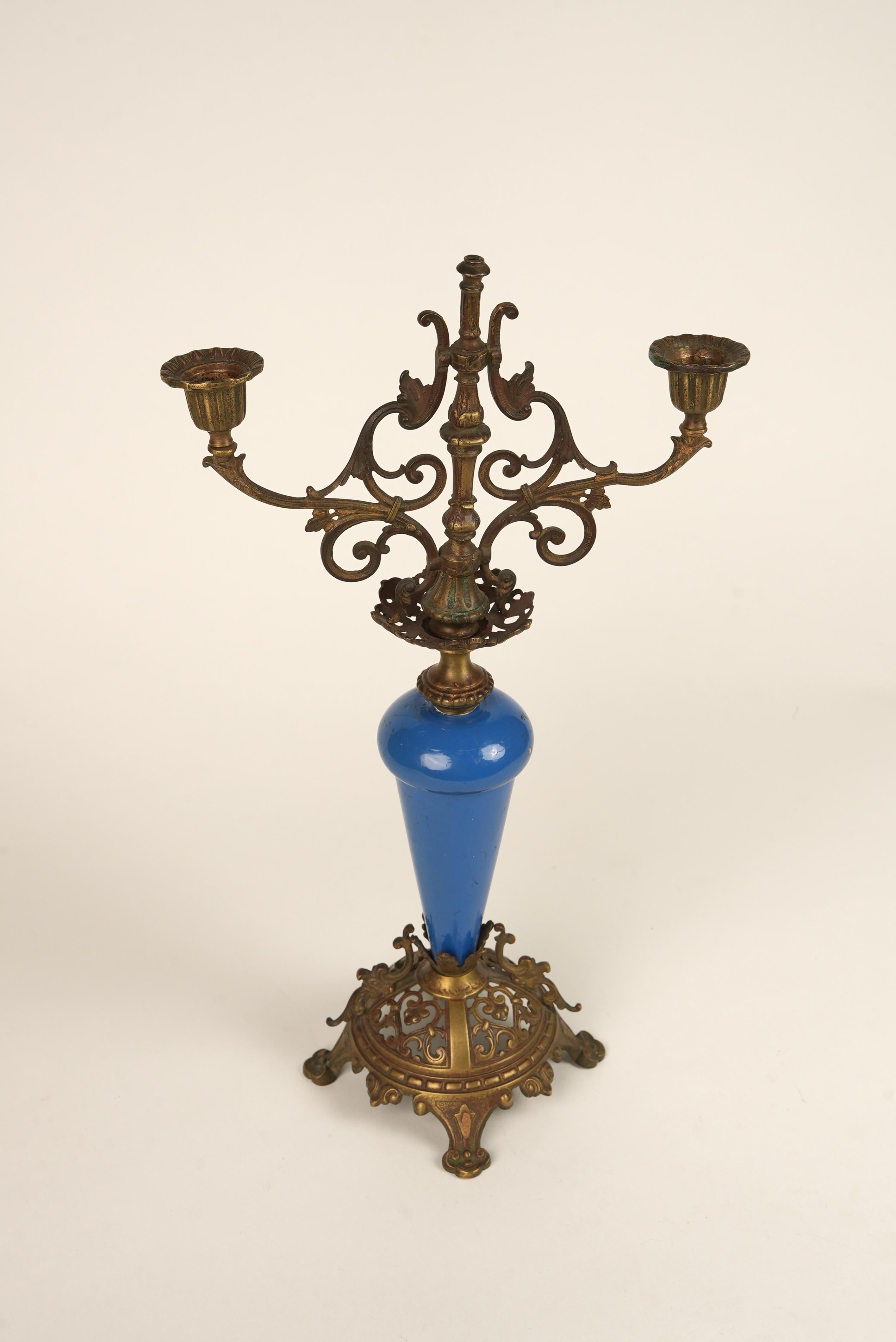 Francese Coppia di candelabri francesi d'epoca, 1910 ca. in vendita