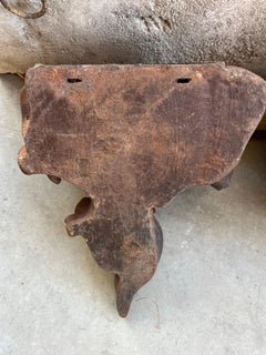 Pair of Antique French Cast Iron Balcony Planters/Ornaments, Circa 1900