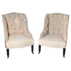 Pair of antique French chairs, small size