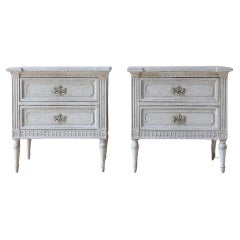 Pair of Antique French Chests of Drawers from the 19th Century