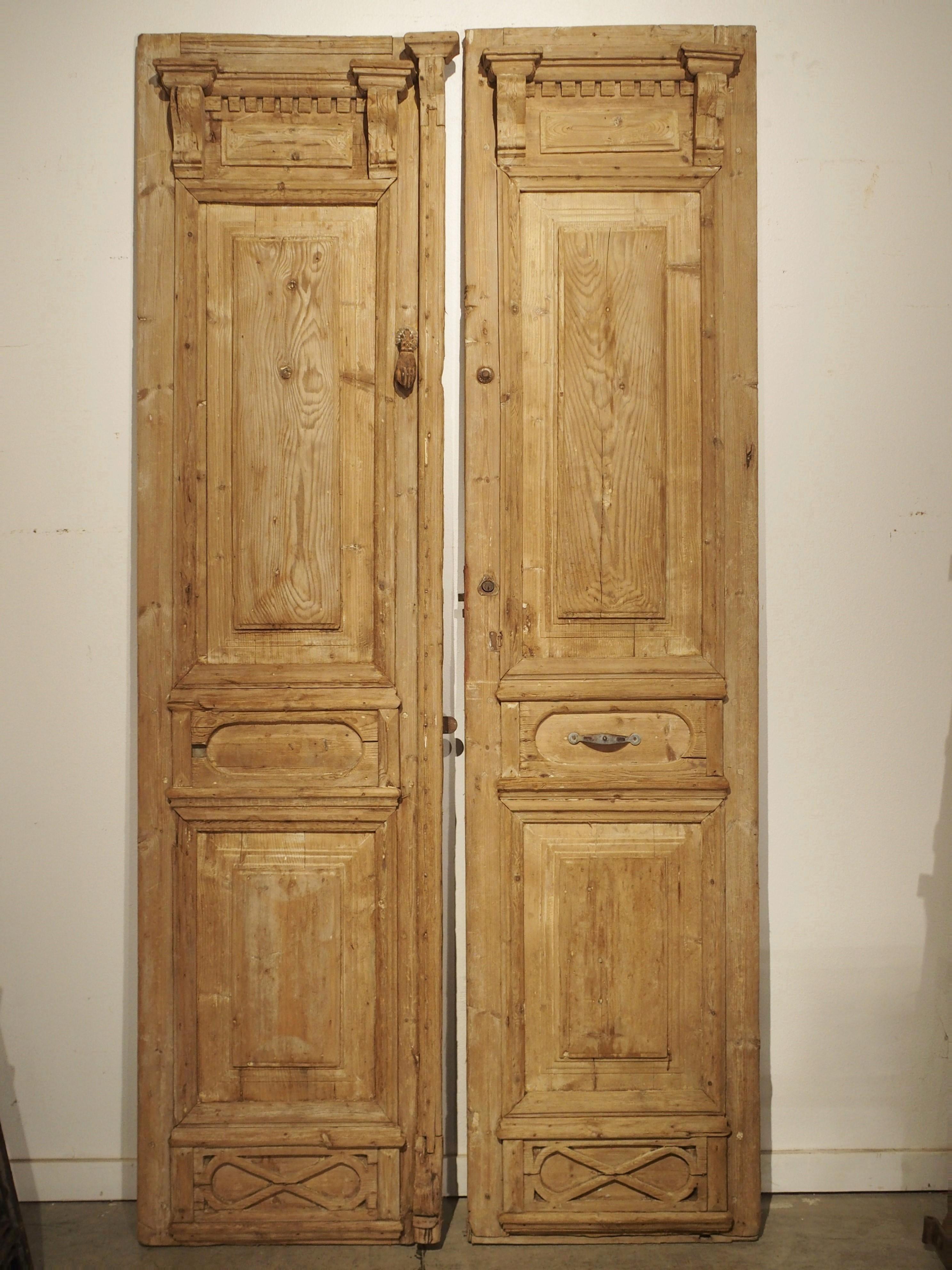 Pair of Antique French Egyptian Doors, Early 1900s 9